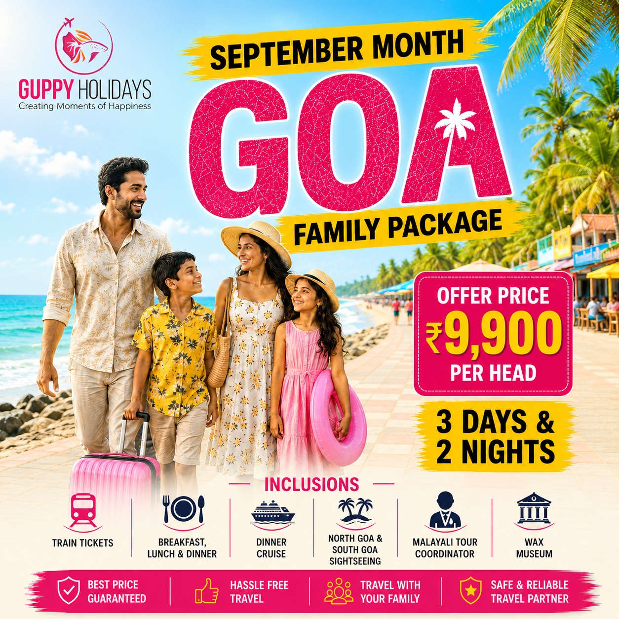 GOA tour package from Thrissur